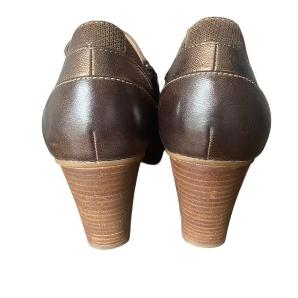 Dansko Marcia Leather Ankle Heeled Boots Burnished Nubuck Brown 39 US size 9 - Picture 7 of 11
